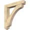 Ekena Millwork Legacy Arts and Crafts Rough Sawn Bracket w/ Offset Brace, Douglas Fir, 8"W x 46"D x 46"H BKT0806X46X46LEC03RDF - alternate 1
